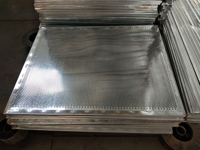 邊高2cm鍍鋅圓孔篩